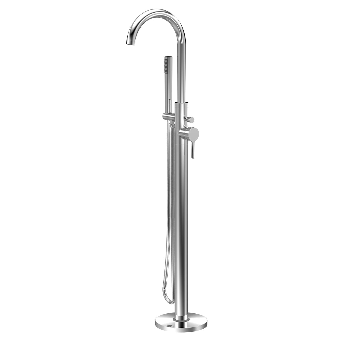 Connect Floor Standing Bath Shower Mixer Tap with Shower Kit - Choice of Colour