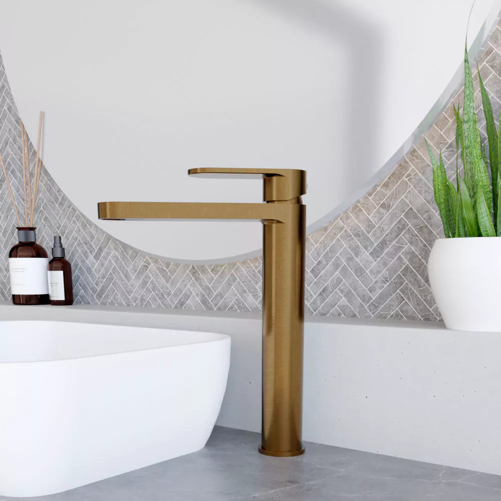 Round High Rise Mono Basin Mixer Tap - Choice of Finish