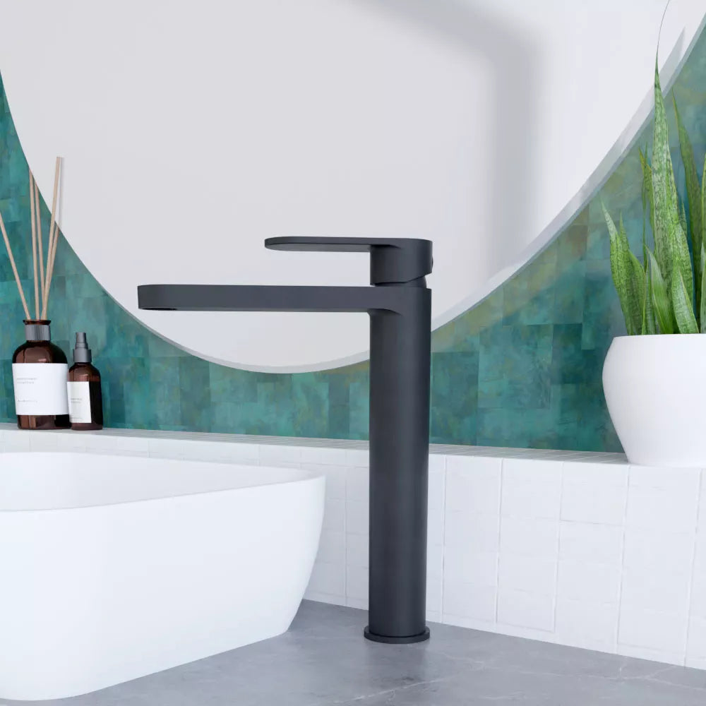 Round High Rise Mono Basin Mixer Tap - Choice of Finish