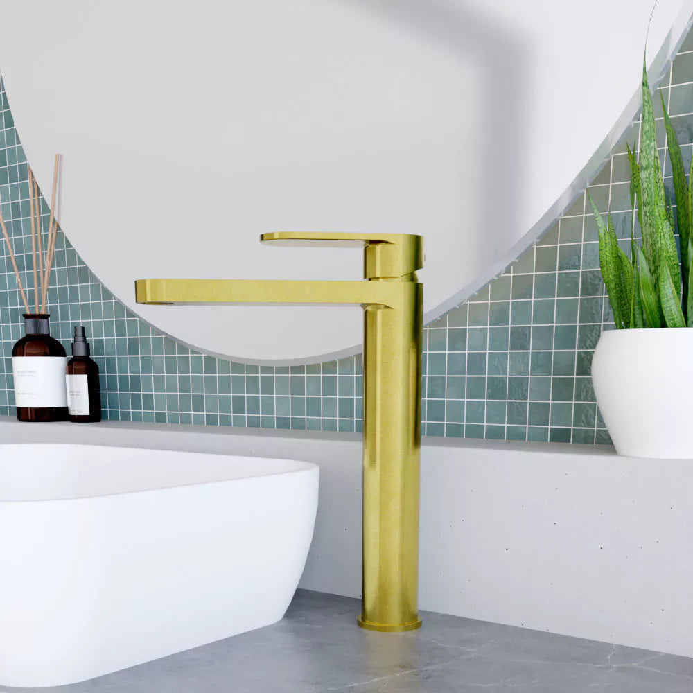 Round High Rise Mono Basin Mixer Tap - Choice of Finish