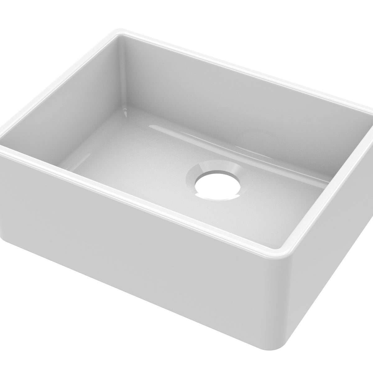 Single Bowl Butler Fireclay Kitchen Sink 595mm Multiple Colours