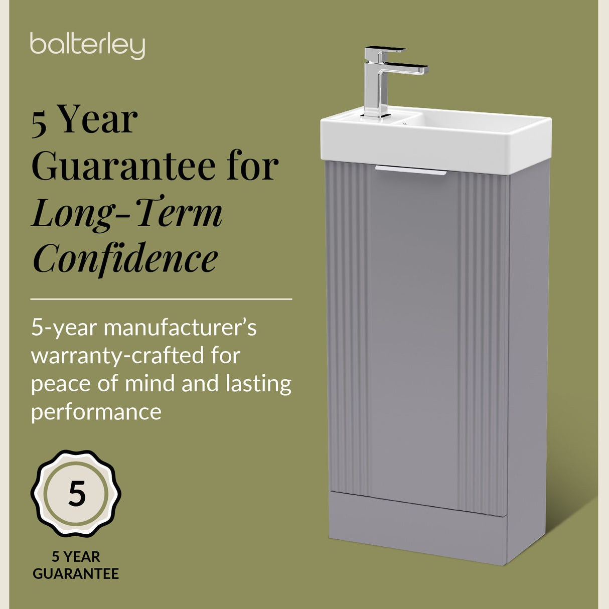 Retro Floor Standing Bathroom Cloakroom Vanity Basin Unit - Multiple Colours