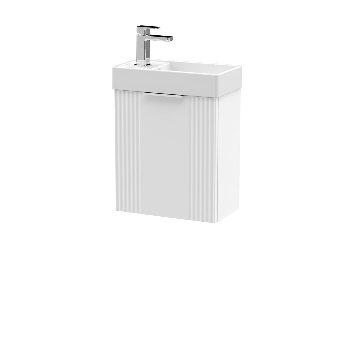 Retro Wall Hung Bathroom Cloakroom Vanity Basin Unit - Multiple Colours