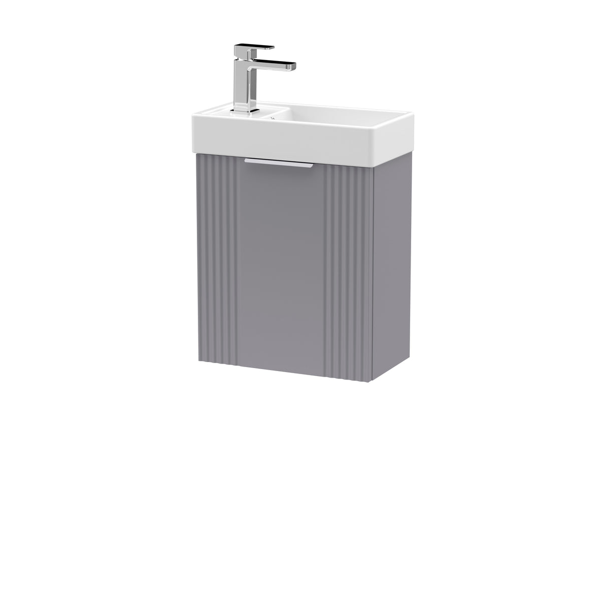 Retro Wall Hung Bathroom Cloakroom Vanity Basin Unit - Multiple Colours