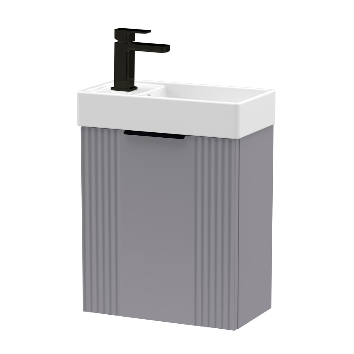 Retro Wall Hung Bathroom Cloakroom Vanity Basin Unit - Multiple Colours