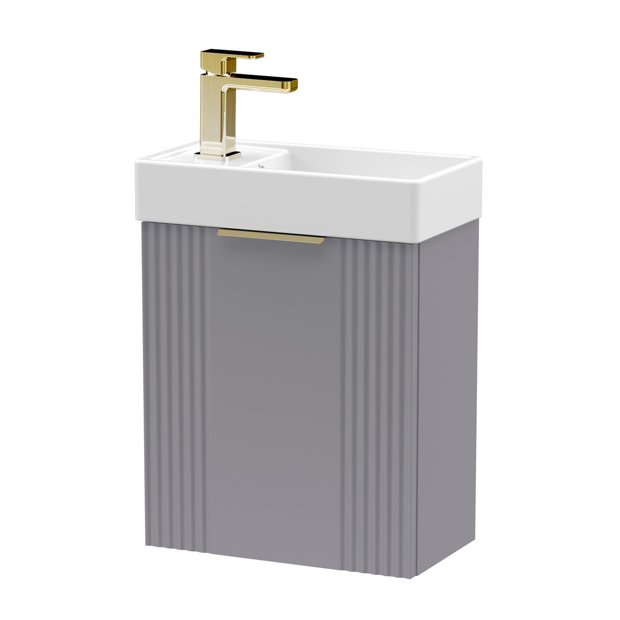 Retro Wall Hung Bathroom Cloakroom Vanity Basin Unit - Multiple Colours