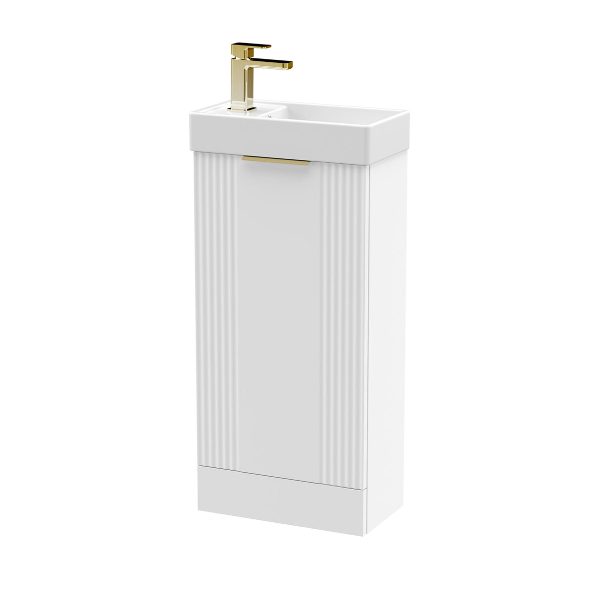 Retro Floor Standing Bathroom Cloakroom Vanity Basin Unit - Multiple Colours