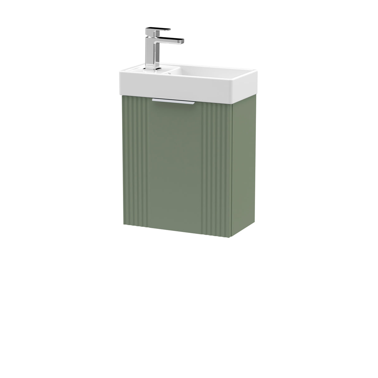 Retro Wall Hung Bathroom Cloakroom Vanity Basin Unit - Multiple Colours