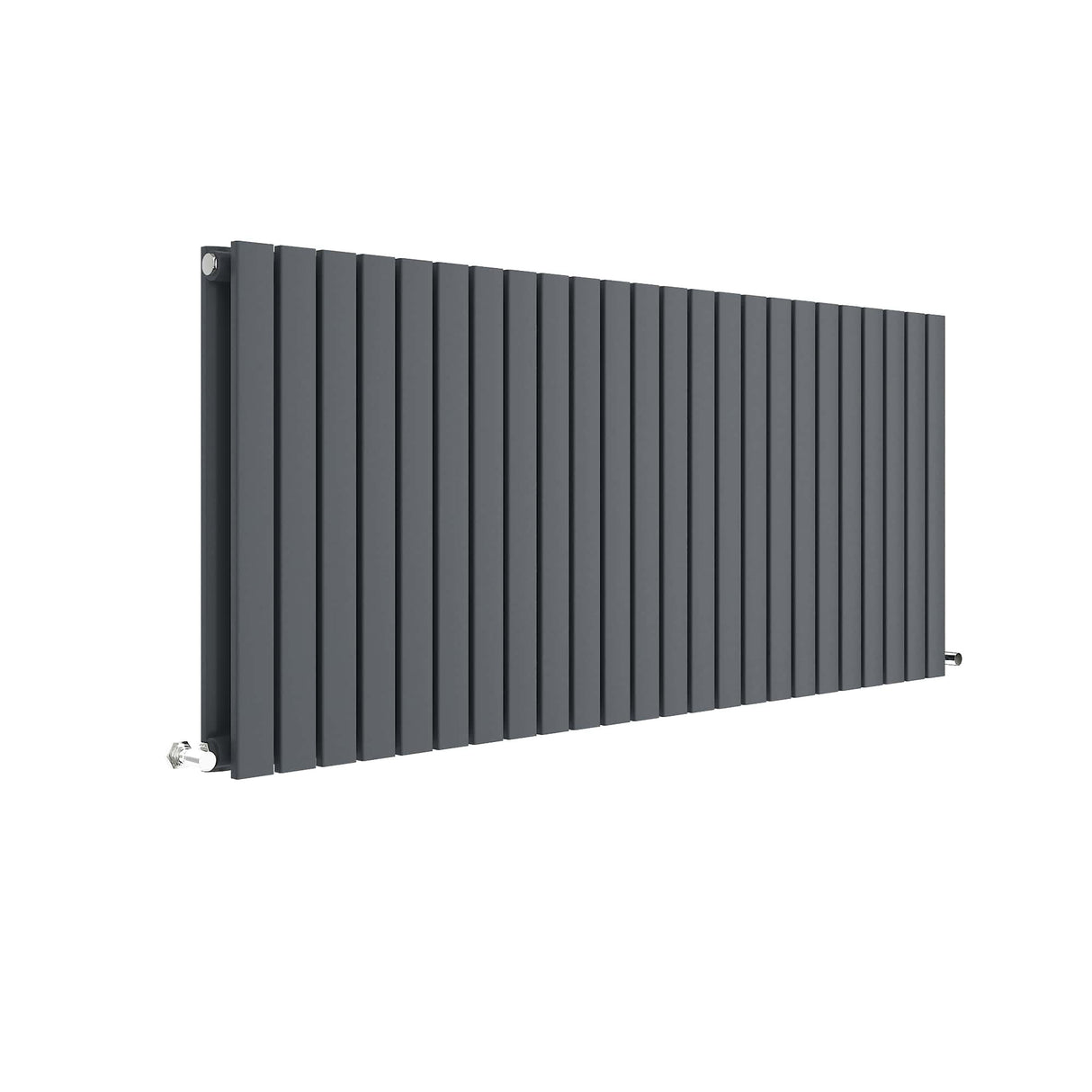 Contemporary Square Horizontal Double Panel Radiator - Choice of Size and Colour