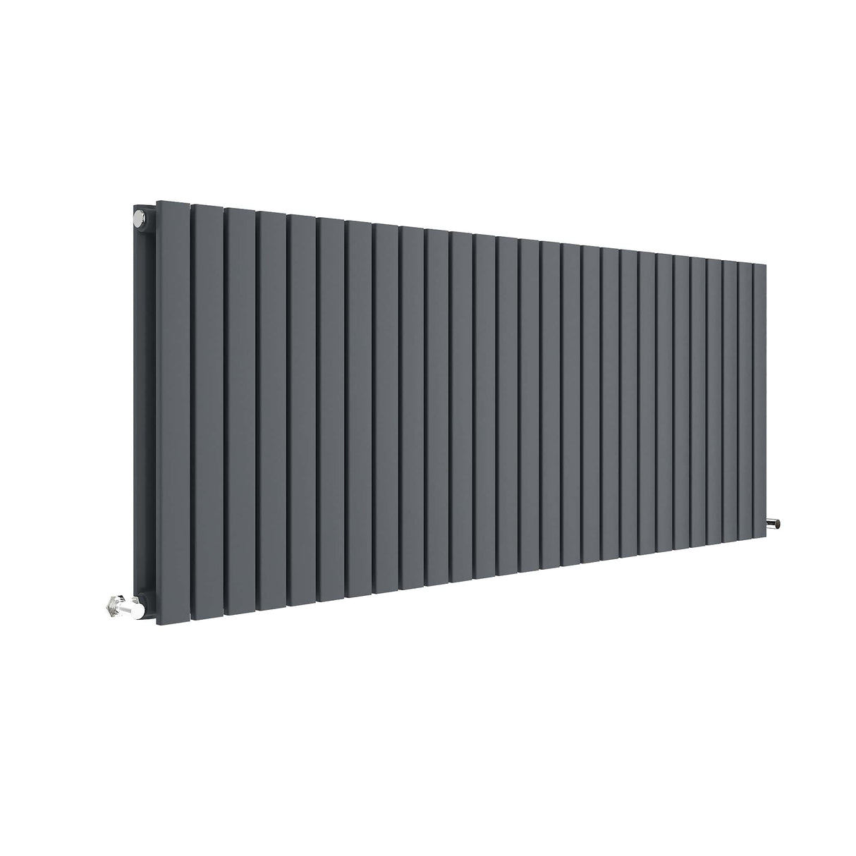 Contemporary Square Horizontal Double Panel Radiator - Choice of Size and Colour