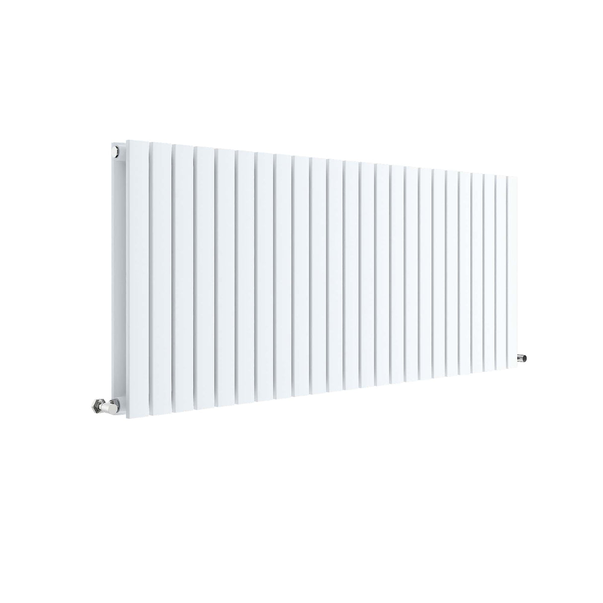 Contemporary Square Horizontal Double Panel Radiator - Choice of Size and Colour