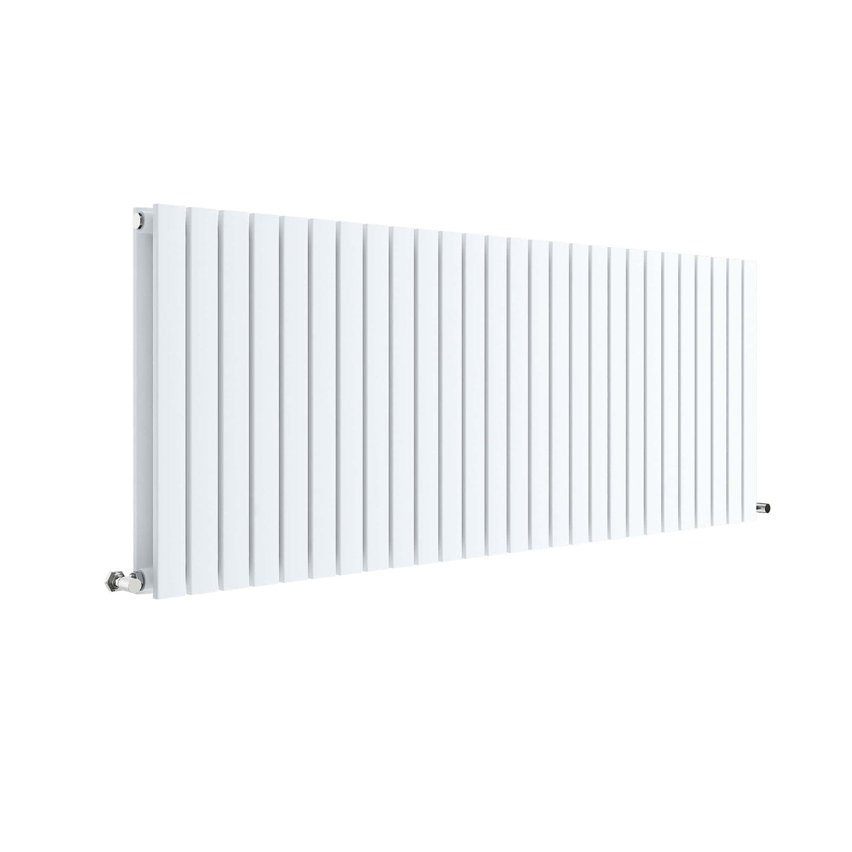 Contemporary Square Horizontal Double Panel Radiator - Choice of Size and Colour
