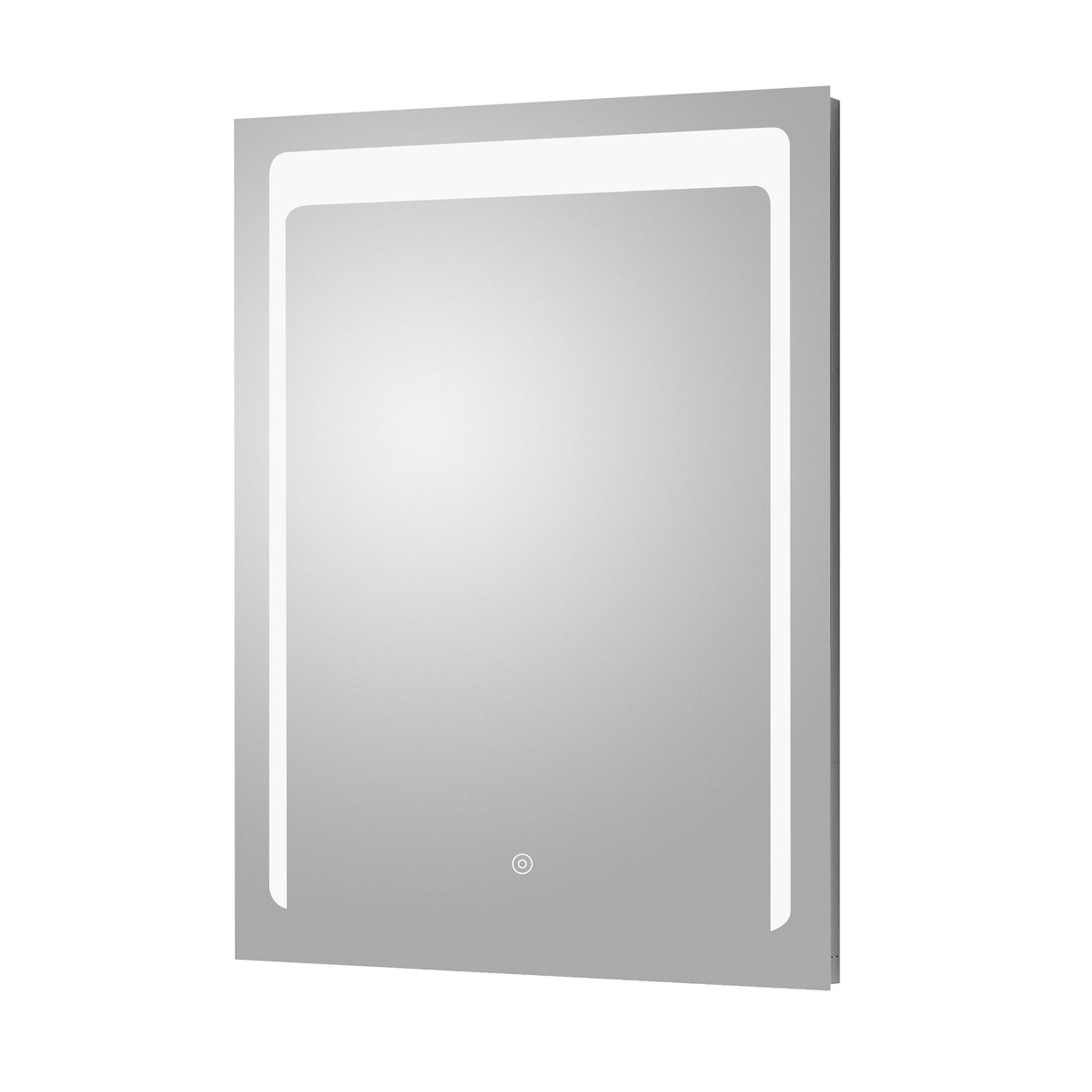 Rectangular LED Illuminated Touch Sensor Mirror with Demister, 700mm x 500mm