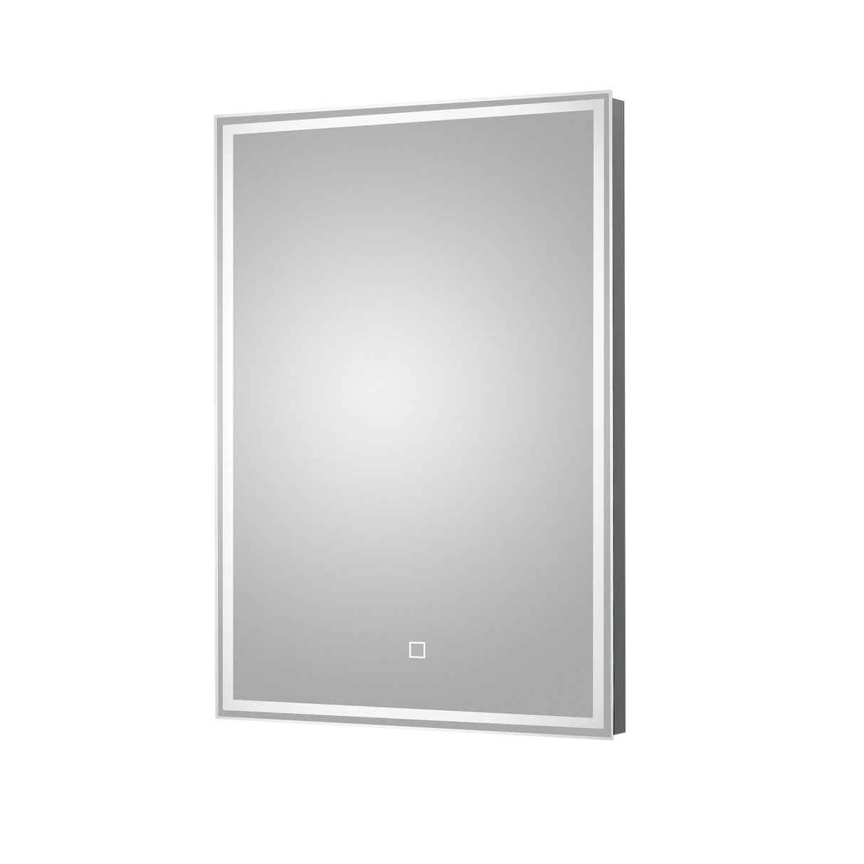 Rectangular LED Illuminated Framed Touch Sensor Mirror with Demister, 700mm x 500mm