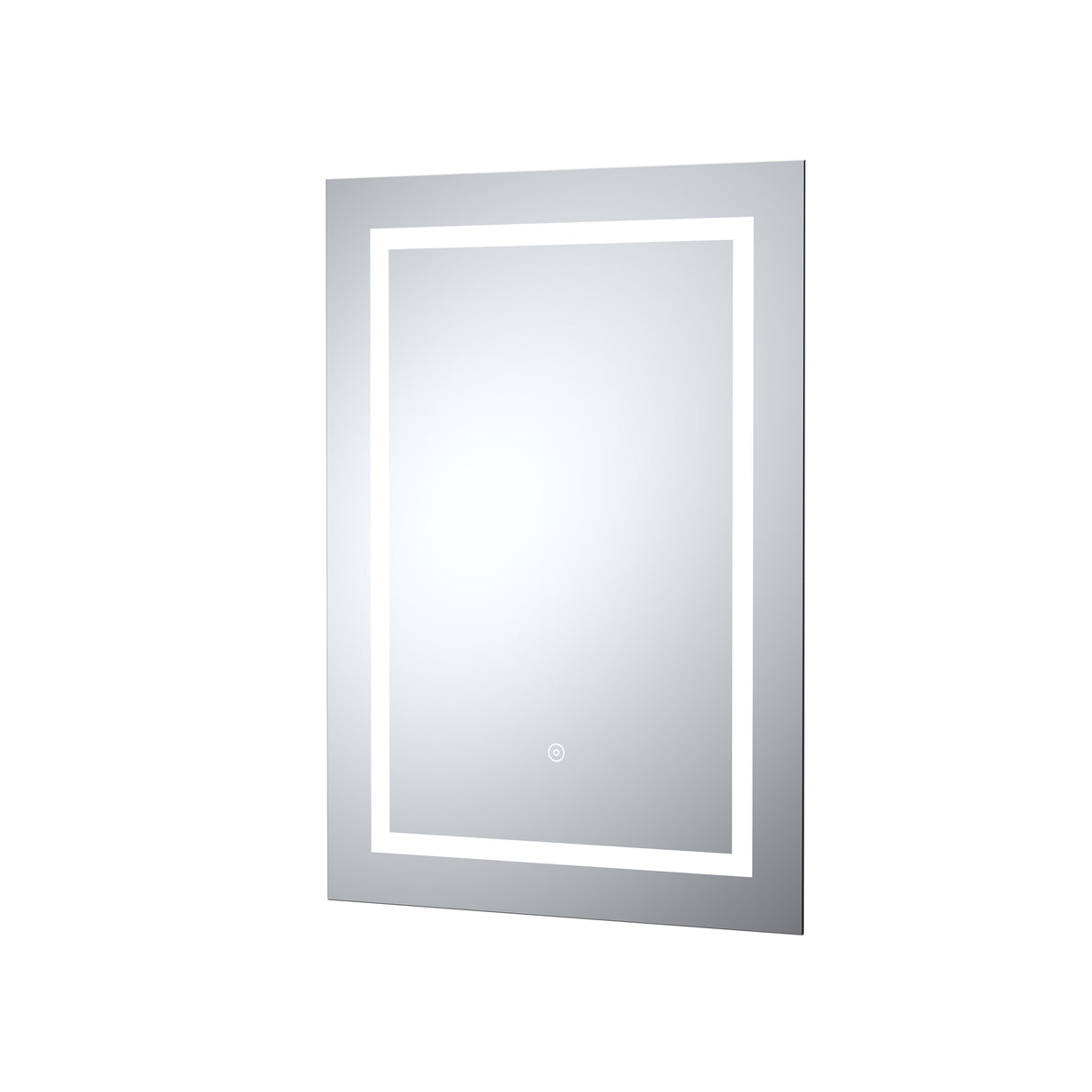 Rectangular LED Framed Illuminated Touch Sensor Mirror with Demister, 700mm x 500mm
