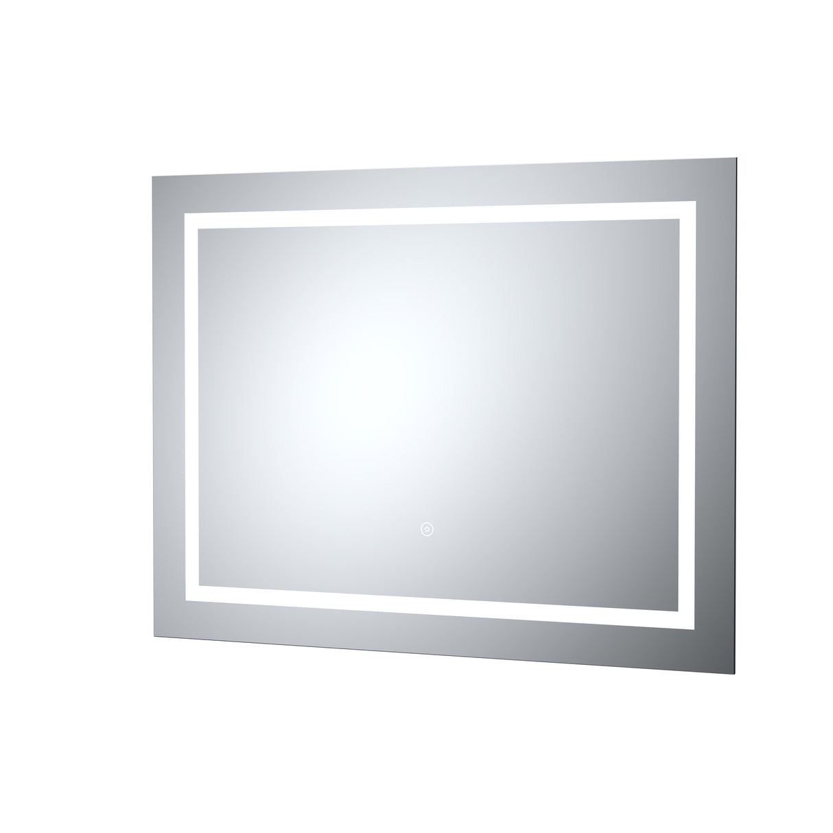Rectangular Landscape LED Illuminated Touch Sensor Mirror with Demister, 800mm x 500mm