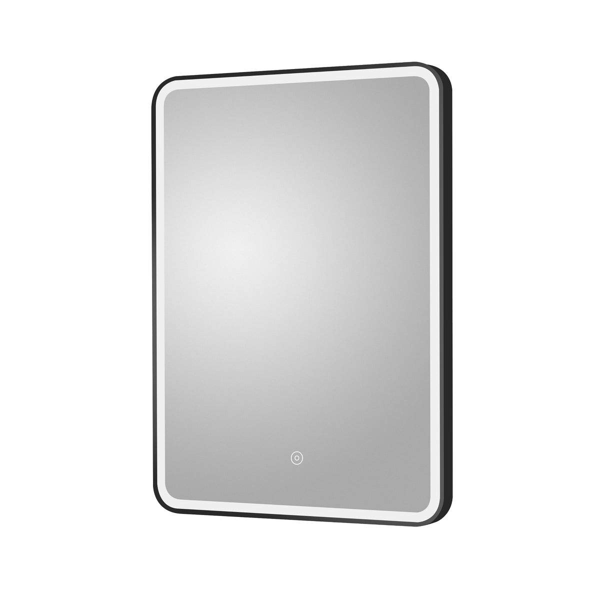 Rectangular LED Illuminated Touch Sensor Framed Mirror with Demister, 700mm x 500mm