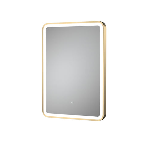 Rectangular LED Illuminated Touch Sensor Framed Mirror with Demister, 700mm x 500mm