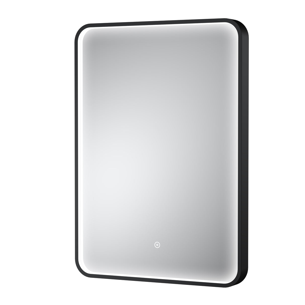 Contemporary Inset Framed LED Touch Sensor Mirror with De-mister Pad - 700 x 500mm - Choice of Colour