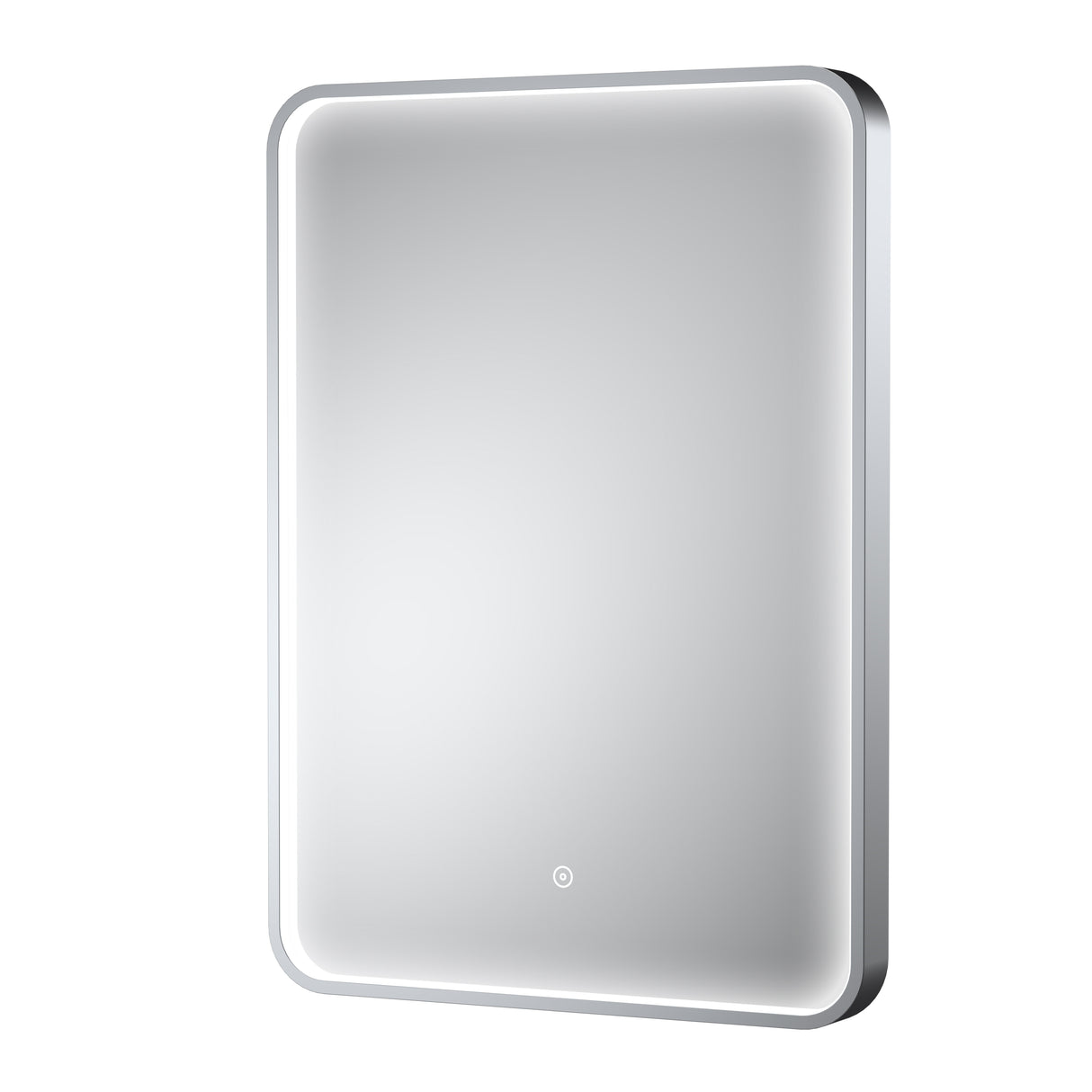 Contemporary Inset Framed LED Touch Sensor Mirror with De-mister Pad - 700 x 500mm - Choice of Colour
