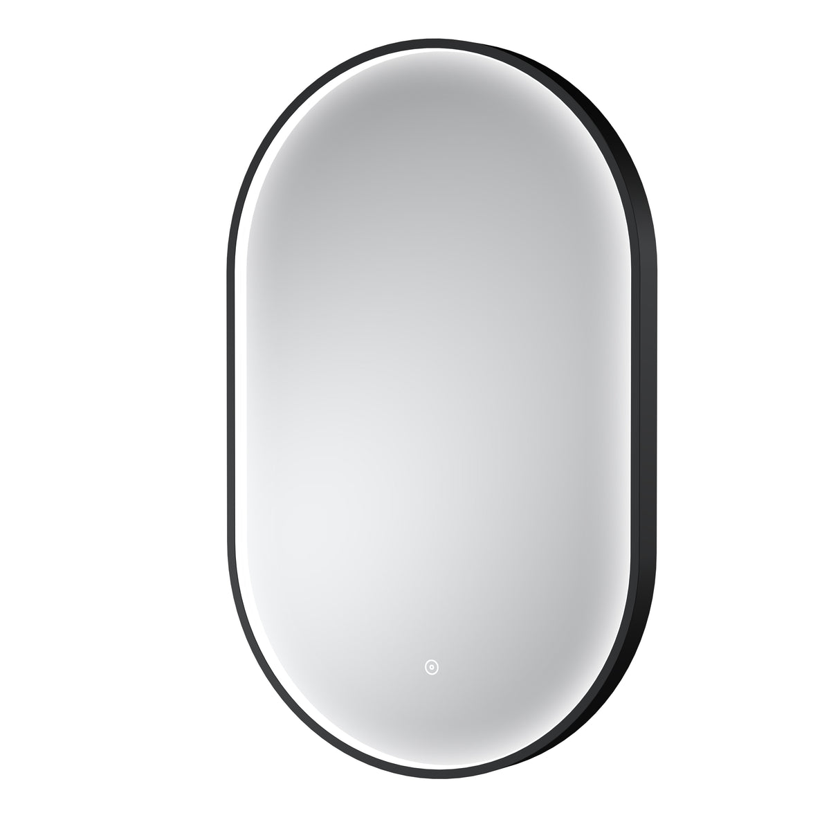 Contemporary Oval Inset Framed LED Touch Sensor Mirror - 800 x 500mm