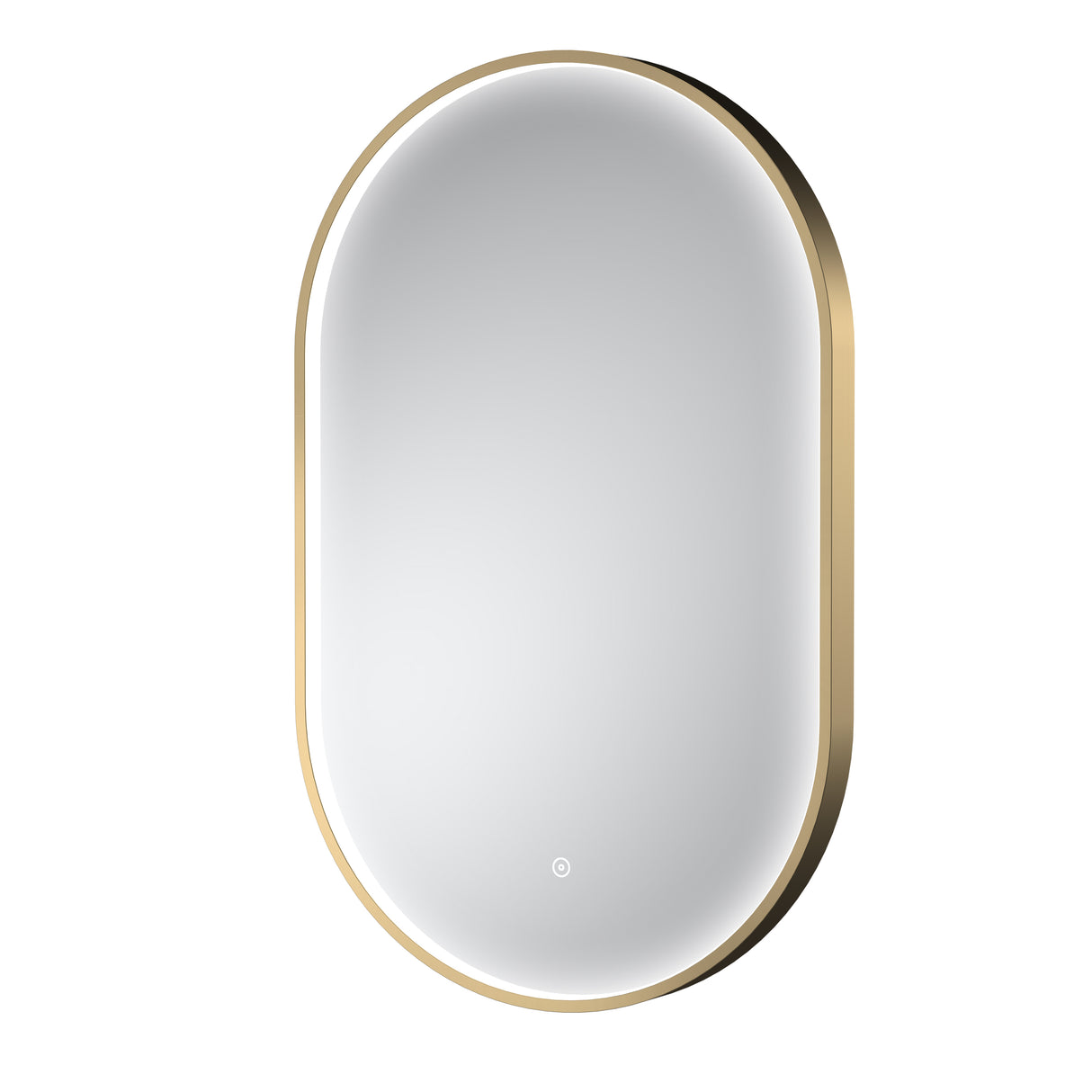 Contemporary Oval Inset Framed LED Touch Sensor Mirror - 800 x 500mm