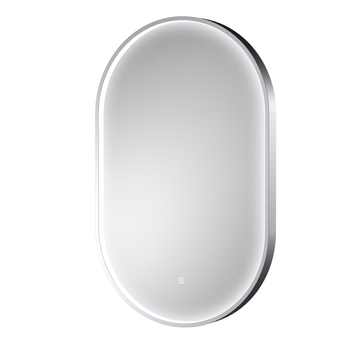Contemporary Oval Inset Framed LED Touch Sensor Mirror - 800 x 500mm