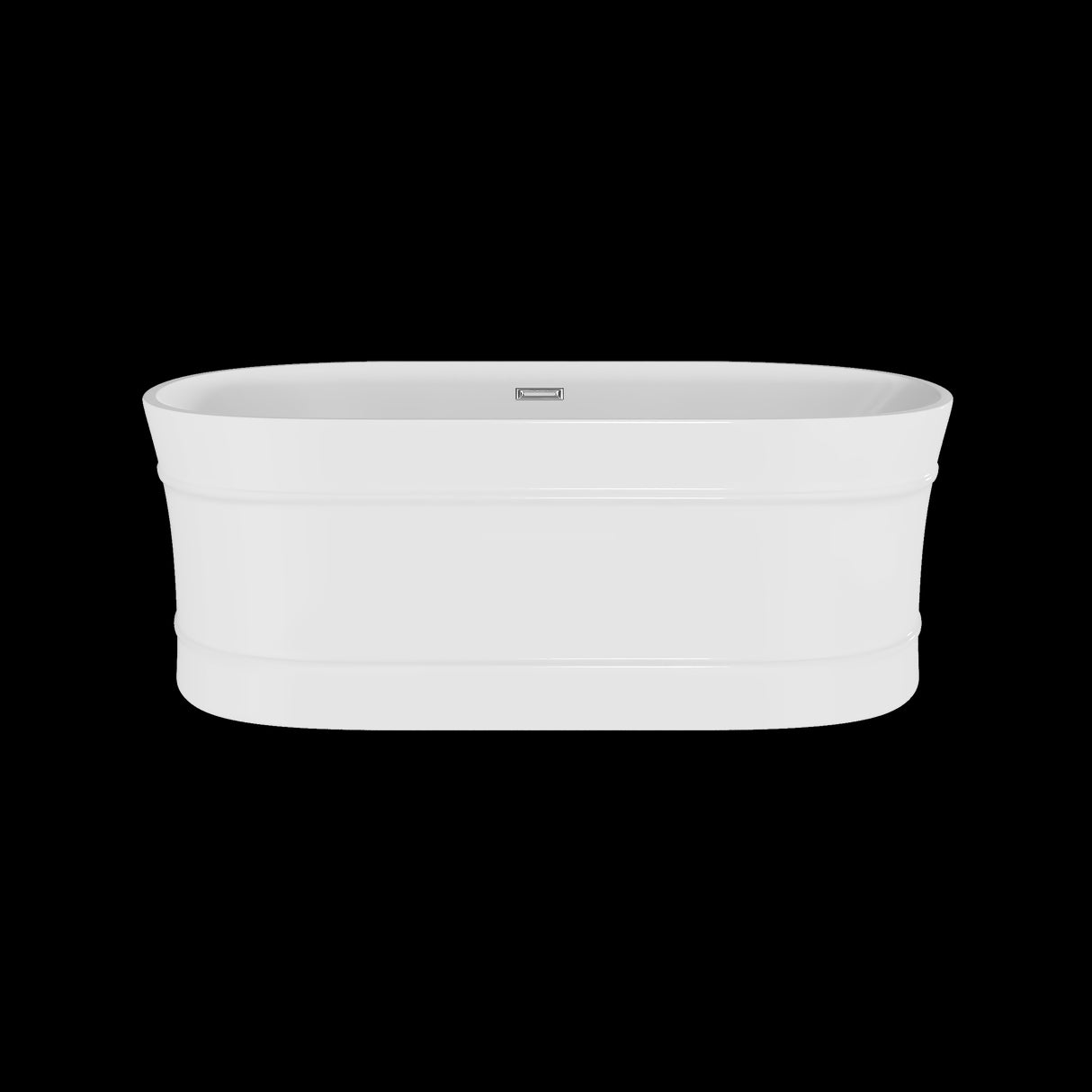 Elegant Oval Freestanding Bath with Layered Rim Design from Balterley - Multiple Sizes Available