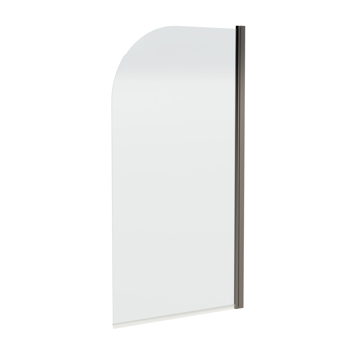 6mm Toughened Safety Glass Round Bath Screen - 1430 x 790mm