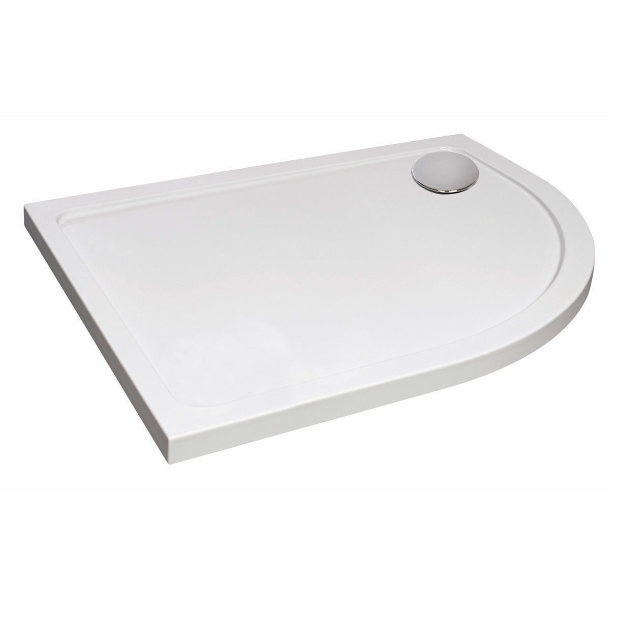 Bathroom Offset Quadrant Shower Tray, Choice of Size and Orientation