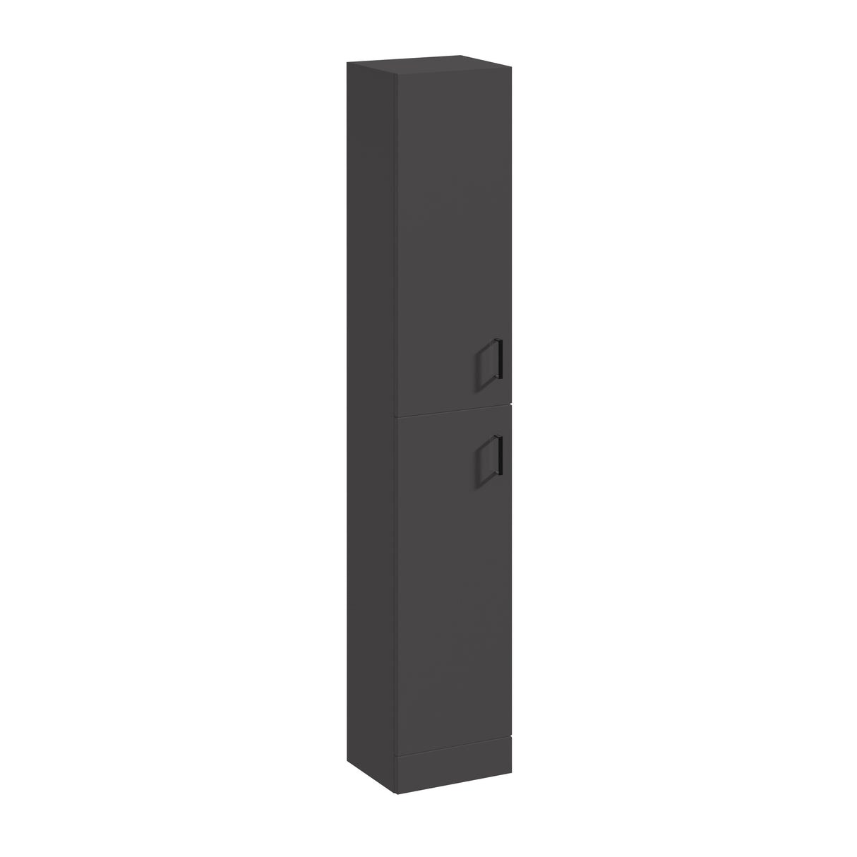Modern Bathroom Tall 2-Door Storage Unit – 350 x 300mm, Dark Grey