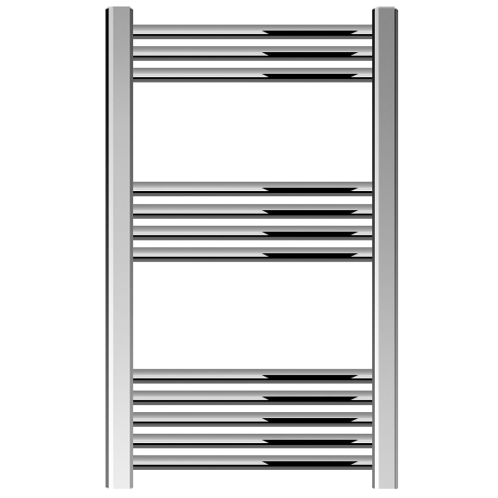 Straight Heated Rail Dual Fuel Towel Warmer, W: 500mm – Choice of Size & Finish