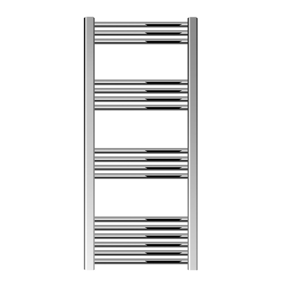 Straight Heated Rail Dual Fuel Towel Warmer, W: 500mm – Choice of Size & Finish