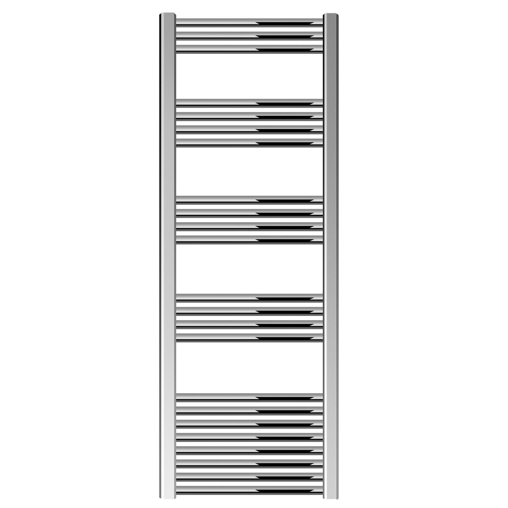 Straight Heated Rail Dual Fuel Towel Warmer, W: 500mm – Choice of Size & Finish