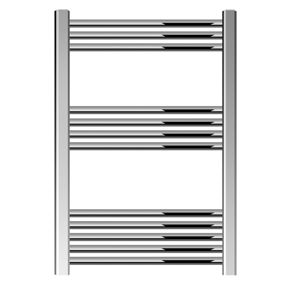 Straight Heated Heated Towel Rail Radiator, W: 600mm - Choice of Height and Finish