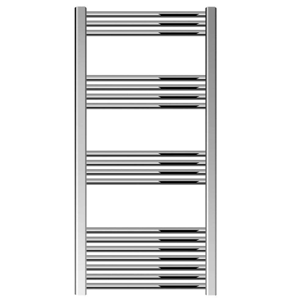 Straight Heated Heated Towel Rail Radiator, W: 600mm - Choice of Height and Finish