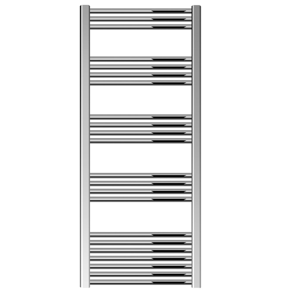 Straight Heated Heated Towel Rail Radiator, W: 600mm - Choice of Height and Finish