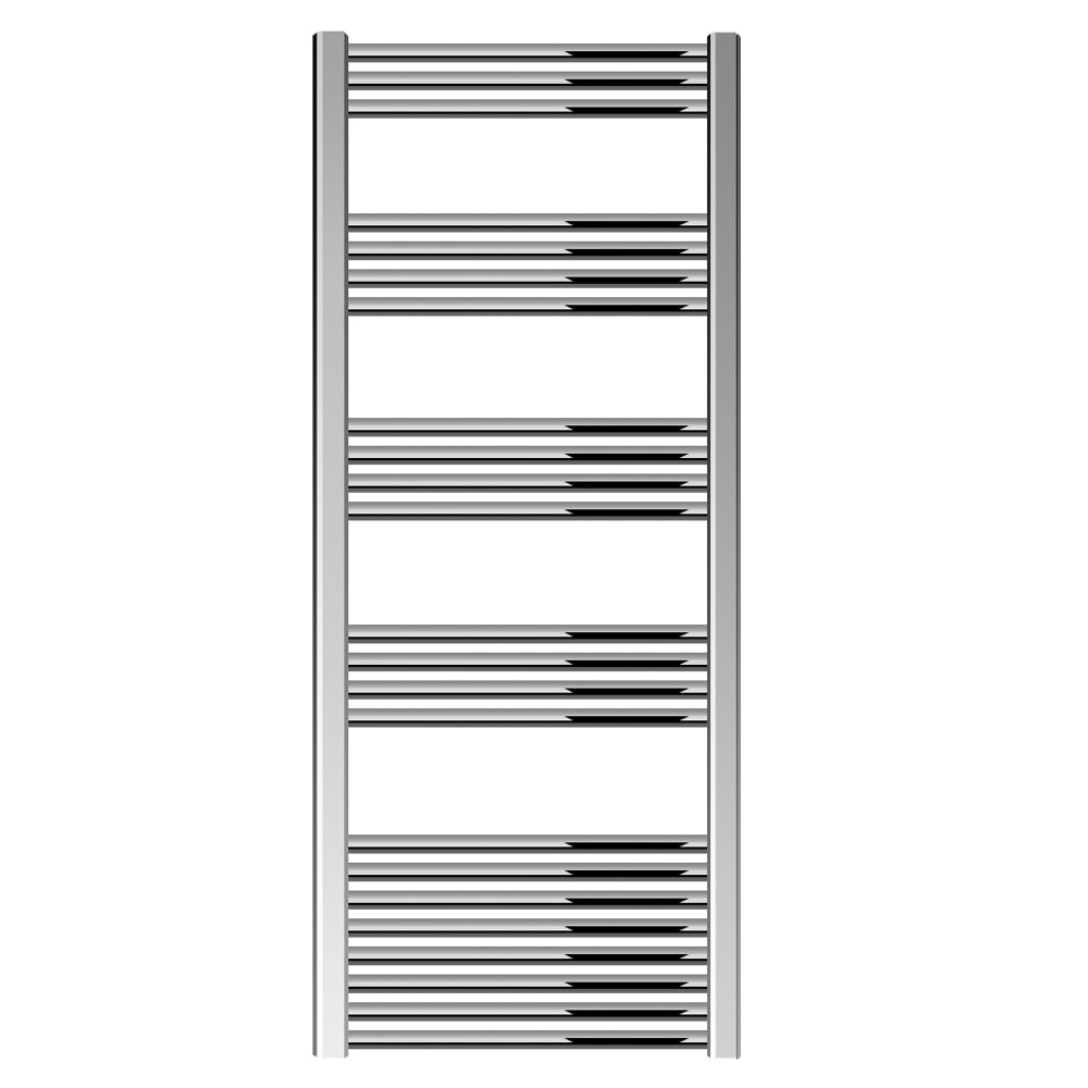Straight Heated Heated Towel Rail Radiator, W: 600mm - Choice of Height and Finish