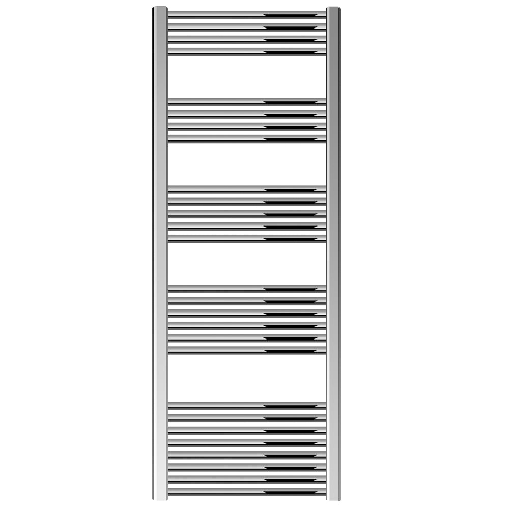 Straight Heated Heated Towel Rail Radiator, W: 600mm - Choice of Height and Finish