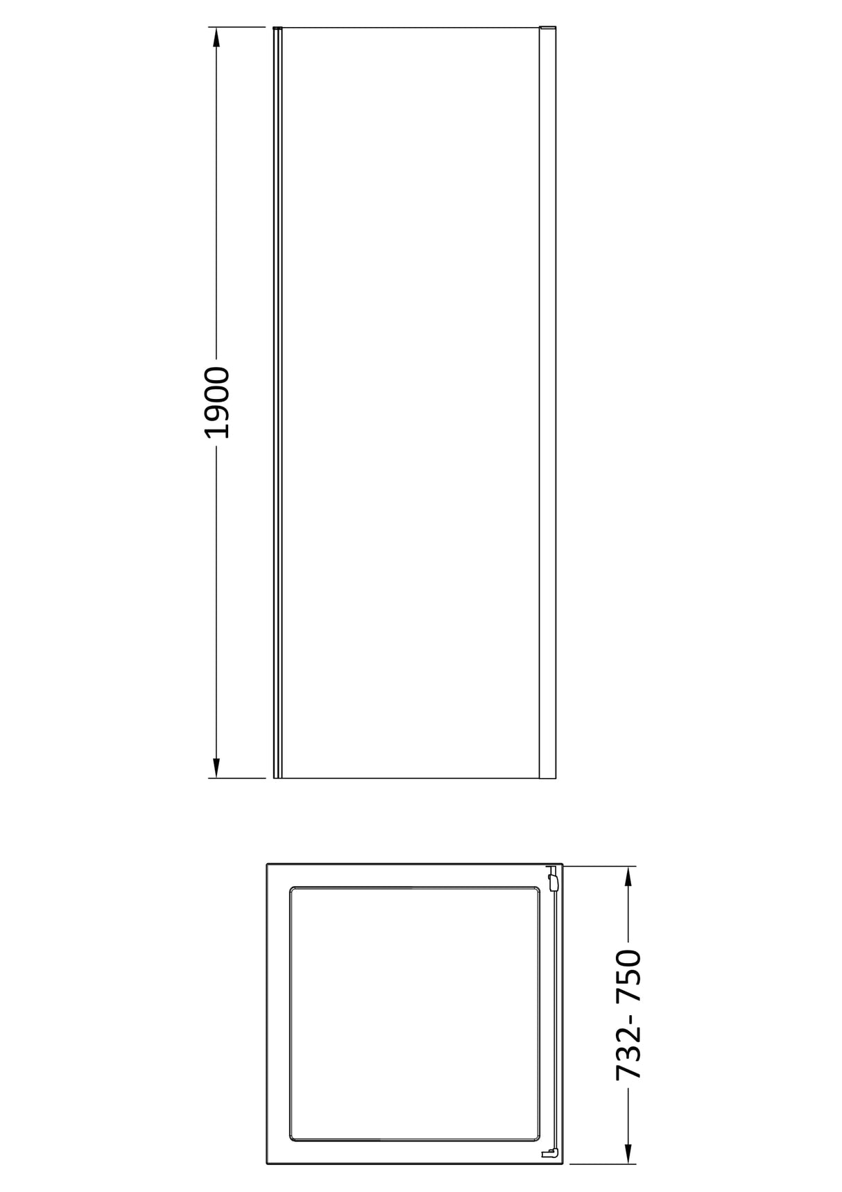 Bi-Fold Shower Door, Side Panel and Shower Tray - Choice of Size and Finish