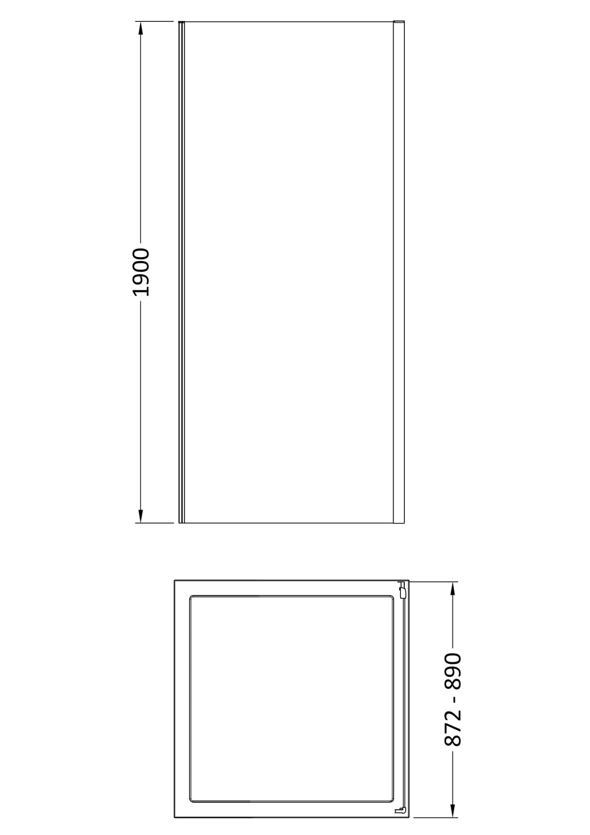Bi-Fold Shower Door, Side Panel and Shower Tray - Choice of Size and Finish