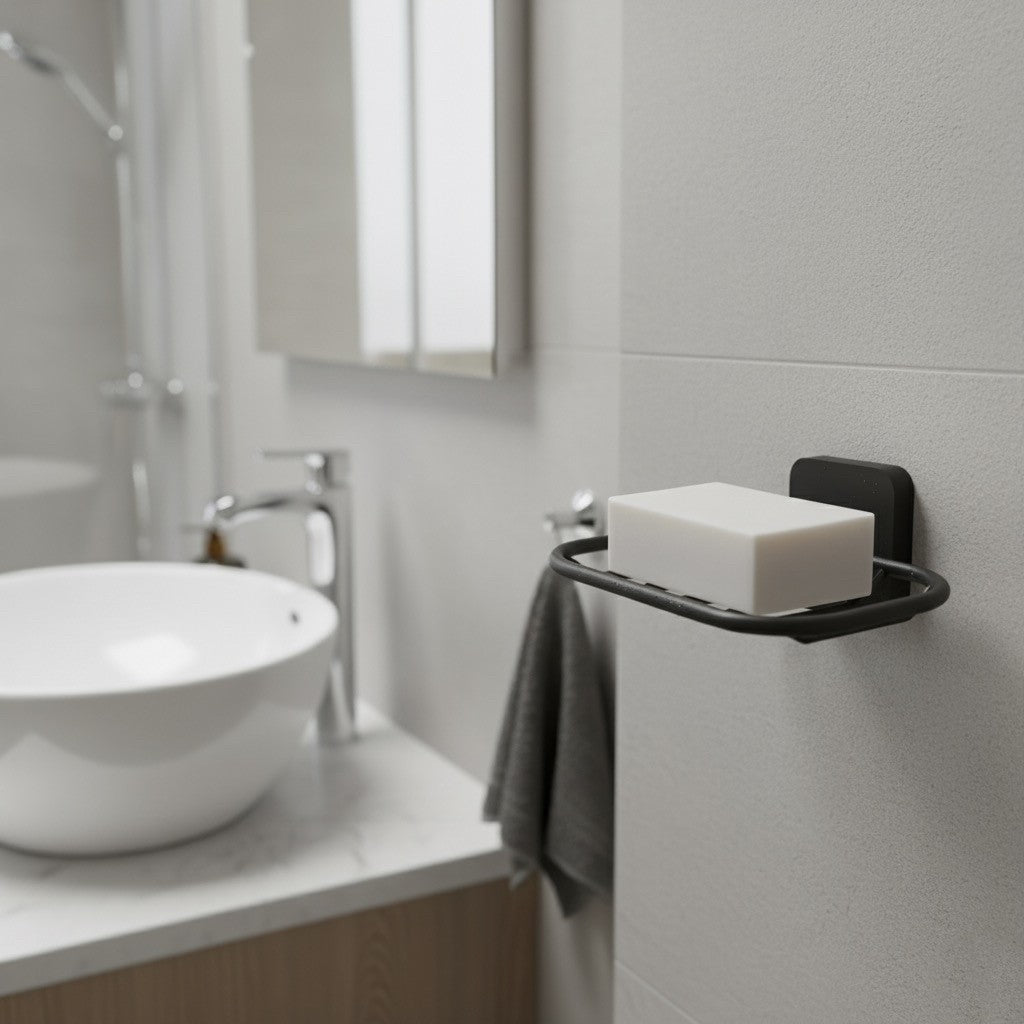 Wall Mounted Bathroom Soap Holder Basket - Choice of Finish