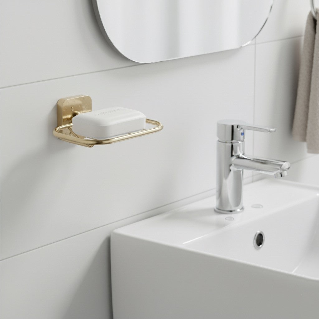 Wall Mounted Bathroom Soap Holder Basket - Choice of Finish