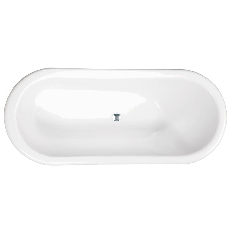 Modern Slipper Freestanding Double Ended Bath - 1820 x 720mm