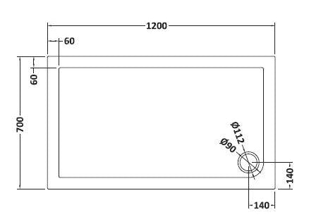 8mm Glass Walk In Wetroom Screen and Hinged Return Screen with Black Framed Design - Choice of Size