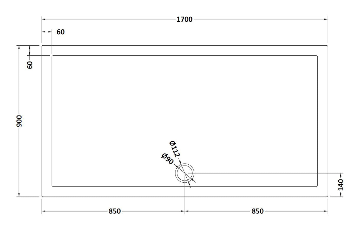 8mm Glass Walk In Wetroom Screen and Hinged Return Screen with Black Framed Design - Choice of Size