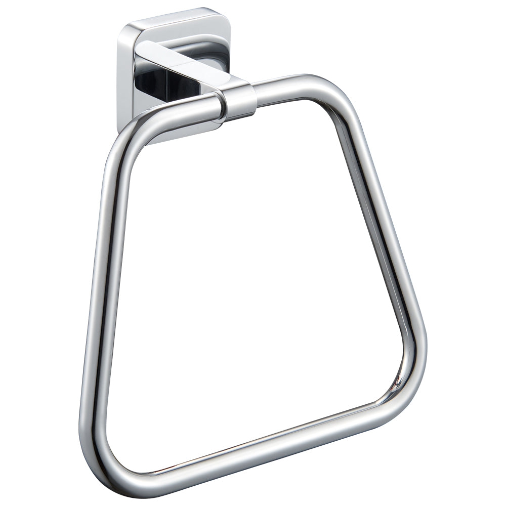 Contemporary Wall Mounted Bathroom Towel Ring - Choice of Finish