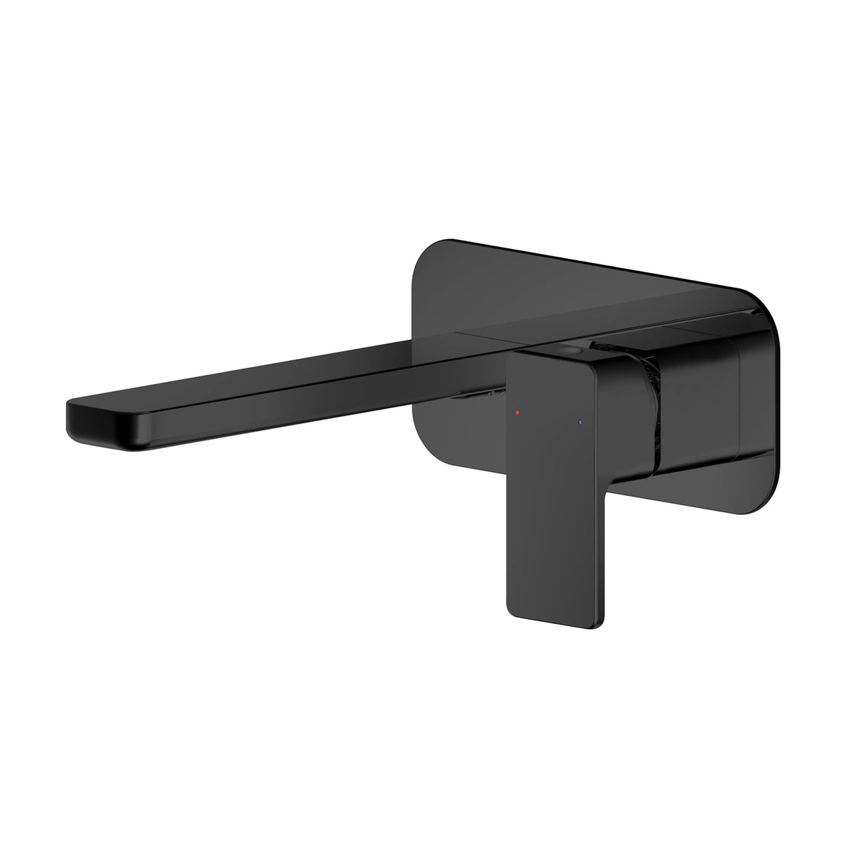 Contemporary Square Wall Mounted 2 Tap Hole Basin Mixer Tap - Choice of Finish