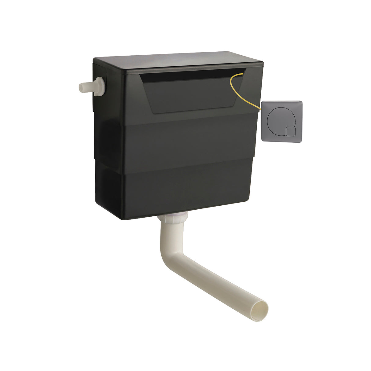 Universal Water Saving Dual Flush Side Inlet & Square Dual Flush Button - Choice of Finish