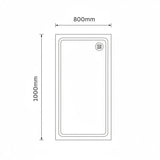 Black Rectangular Slate Effect Shower Tray - Choice of Size